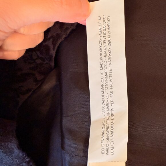 ZARA Women’s Fit & Flare Jacquard Dress V-Neck, Cap Sleeves, Pockets, Lined M - Picture 7 of 11